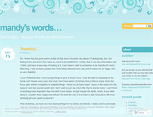 Tablet Screenshot of mandyswords.wordpress.com