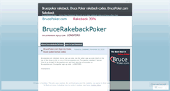 Desktop Screenshot of brucerakebackpoker.wordpress.com