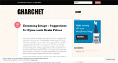 Desktop Screenshot of gharchet.wordpress.com