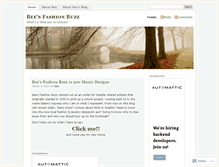 Tablet Screenshot of beesfashionbuzz.wordpress.com