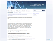 Tablet Screenshot of libraryemployment.wordpress.com