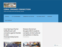 Tablet Screenshot of coralspringsconnection.wordpress.com