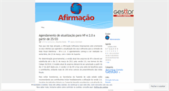 Desktop Screenshot of blogafirmacao.wordpress.com