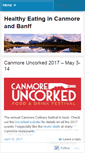 Mobile Screenshot of healthyeatingincanmoreandbanff.wordpress.com