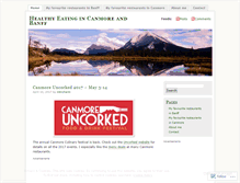 Tablet Screenshot of healthyeatingincanmoreandbanff.wordpress.com