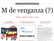 Tablet Screenshot of mdevenganza.wordpress.com