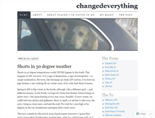 Tablet Screenshot of changedeverything.wordpress.com