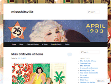 Tablet Screenshot of missshitsville.wordpress.com