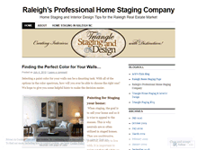 Tablet Screenshot of homestagingraleigh.wordpress.com