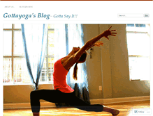 Tablet Screenshot of gottayoga.wordpress.com