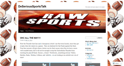 Desktop Screenshot of deserioussportstalk.wordpress.com