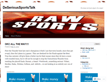 Tablet Screenshot of deserioussportstalk.wordpress.com