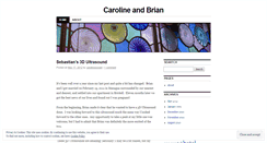 Desktop Screenshot of carolineandbrian.wordpress.com