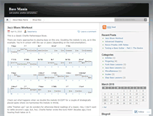 Tablet Screenshot of bassmania.wordpress.com