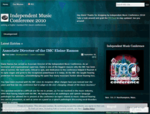Tablet Screenshot of independentmusicconference.wordpress.com