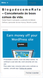 Mobile Screenshot of blogadocomorafa.wordpress.com