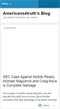 Mobile Screenshot of americans4truth.wordpress.com