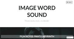 Desktop Screenshot of imagewordsound.wordpress.com