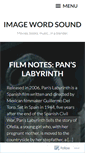 Mobile Screenshot of imagewordsound.wordpress.com