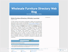 Tablet Screenshot of furnituredirectory.wordpress.com