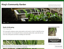 Tablet Screenshot of kingscommunitygarden.wordpress.com