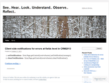 Tablet Screenshot of mscrmrandomthoughts.wordpress.com