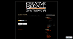 Desktop Screenshot of creativerecall.wordpress.com