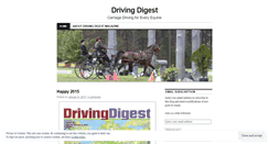 Desktop Screenshot of drivingdigest.wordpress.com