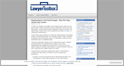 Desktop Screenshot of lawyertoolbox.wordpress.com