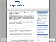 Tablet Screenshot of lawyertoolbox.wordpress.com