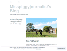 Tablet Screenshot of misspiggyjournalist.wordpress.com