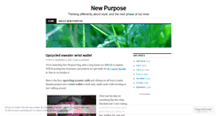 Desktop Screenshot of newpurpose.wordpress.com