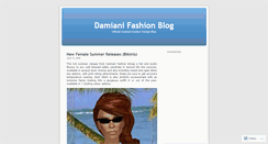 Desktop Screenshot of damianifashion.wordpress.com