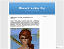 Tablet Screenshot of damianifashion.wordpress.com