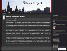 Tablet Screenshot of ottawaproject.wordpress.com
