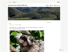 Tablet Screenshot of bloggingfrombrazil.wordpress.com