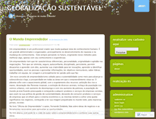 Tablet Screenshot of globalizacaosustentavel.wordpress.com