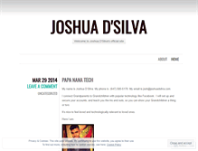 Tablet Screenshot of joshuadsilva.wordpress.com