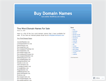 Tablet Screenshot of buydomainnames.wordpress.com