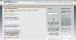 Desktop Screenshot of bbgministry.wordpress.com