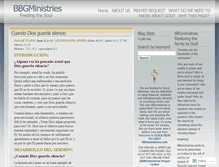 Tablet Screenshot of bbgministry.wordpress.com