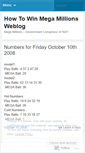 Mobile Screenshot of howtowinmegamillions.wordpress.com