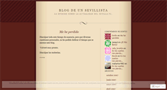 Desktop Screenshot of blogdeunsevillista.wordpress.com