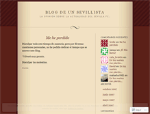 Tablet Screenshot of blogdeunsevillista.wordpress.com