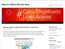Tablet Screenshot of libalyson.wordpress.com