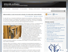 Tablet Screenshot of desarrolloacademic.wordpress.com