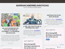 Tablet Screenshot of barrancabermejanoticias.wordpress.com