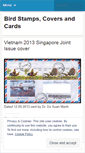 Mobile Screenshot of birdstamps.wordpress.com
