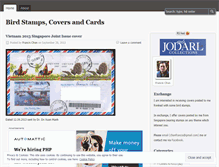 Tablet Screenshot of birdstamps.wordpress.com