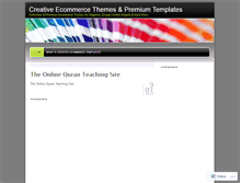 Tablet Screenshot of creativeecommercetemplates.wordpress.com